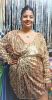 Adult Female Costumes to Hire - Gold Sequin Wrap Dress